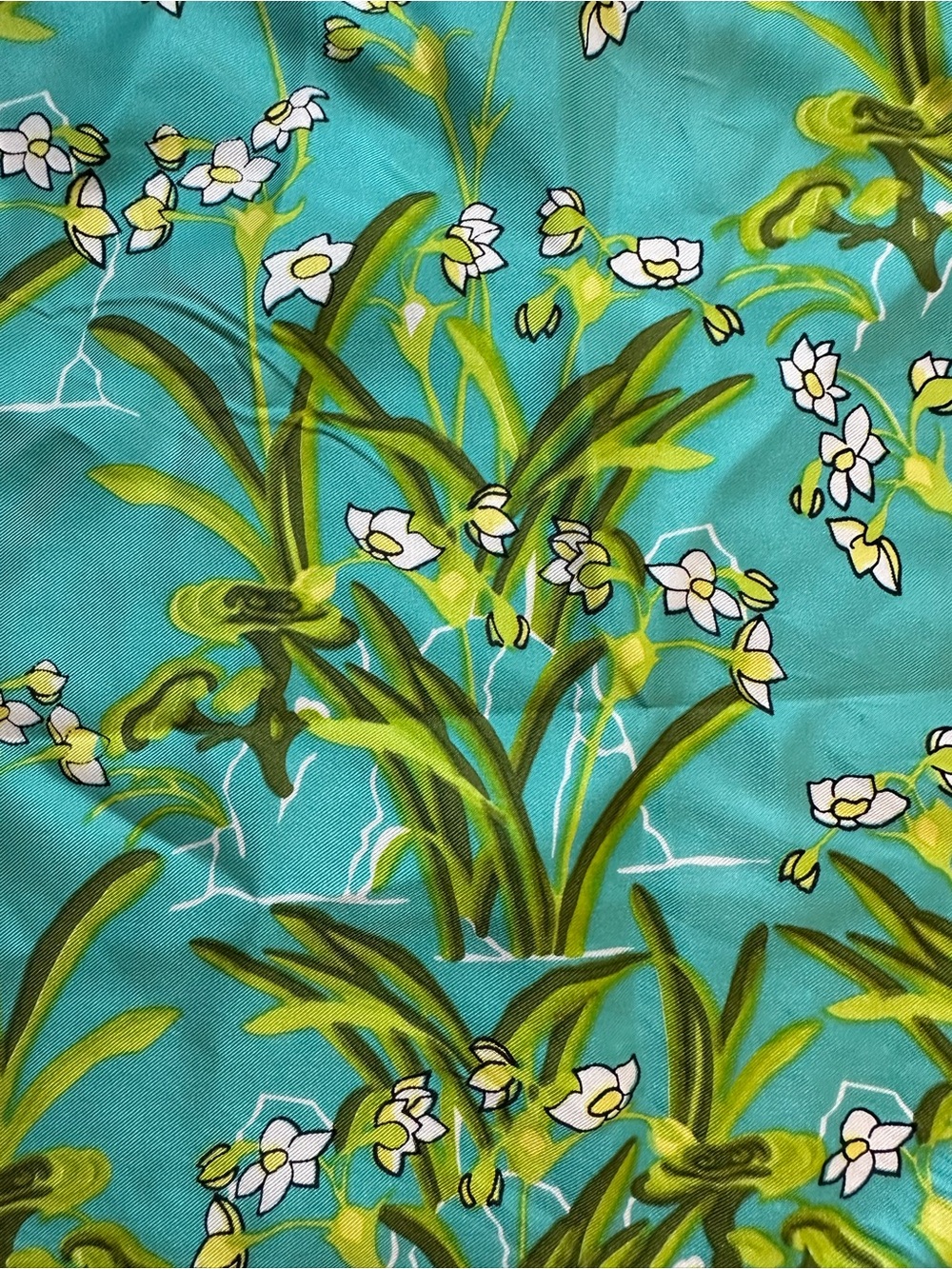 Vintage MCM Vera Neumann Silk Blend Floral Scarf